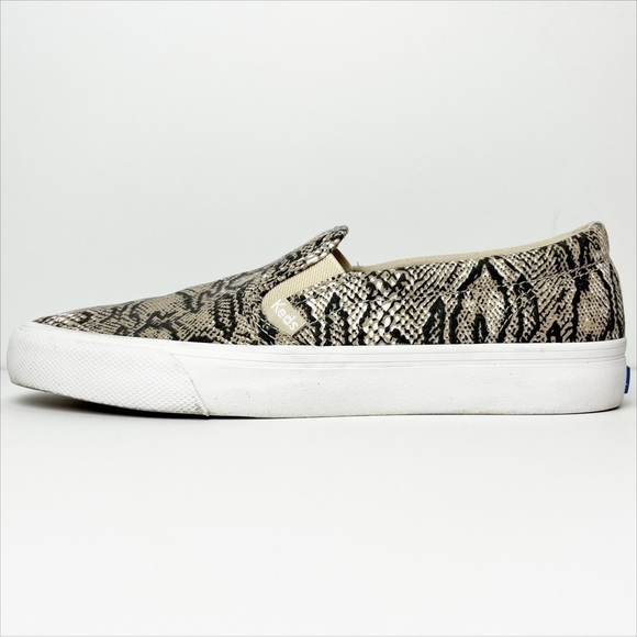 Keds Snake Print Slip-On Sneakers 8 neutral natural reptile Dream Foam shoes - Picture 6 of 11
